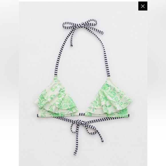 American Eagle
Aerie Ruffle String Triangle Bikini Set. S bottom, L top NWT - Picture 4 of 13